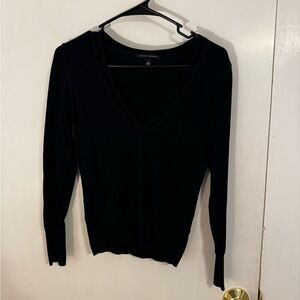 Black V-Neck Sweater